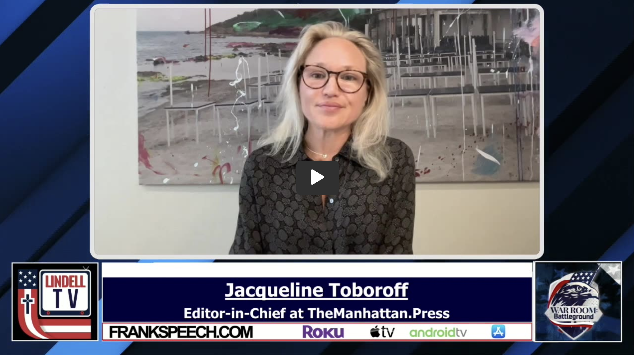 'The Manhattan' Editor Jackie Toboroff Appears On War Room Heralding NYC's Collapse Under Adams